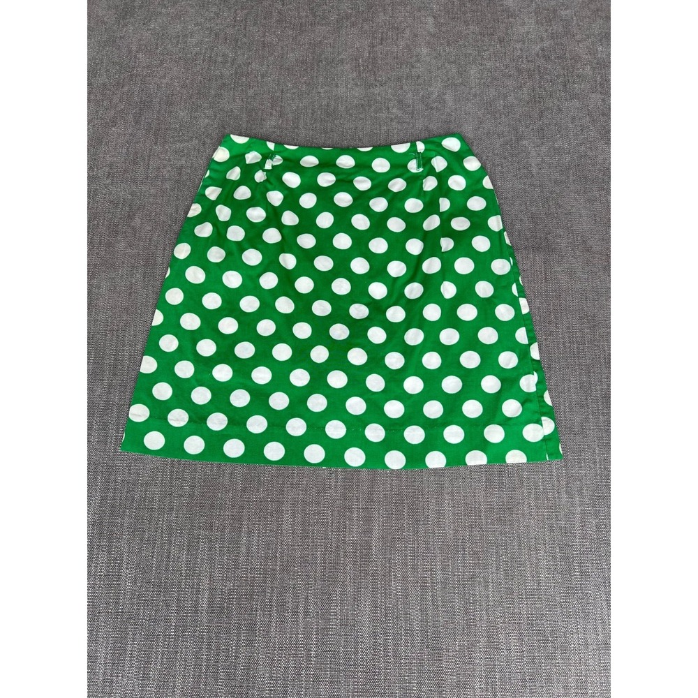 Vtg DAVID SMITH Green Polka Dot Skirt Sz 12 Sony Pictures Studio Costume Prop